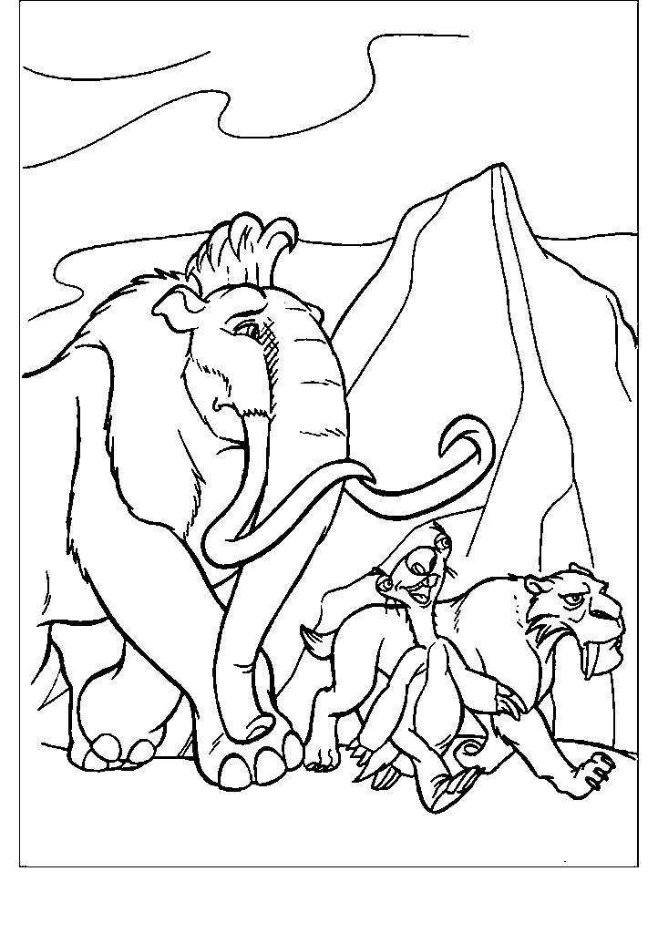 A Era Do Gelo Para Colorir 7 1 a era do gelo para colorir