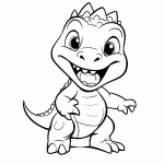 dinossauro para colorir