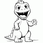 dinossauro para colorir