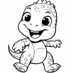 dinossauro para colorir