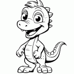 dinossauro para colorir