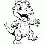 dinossauro para colorir