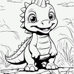 dinossauro para colorir