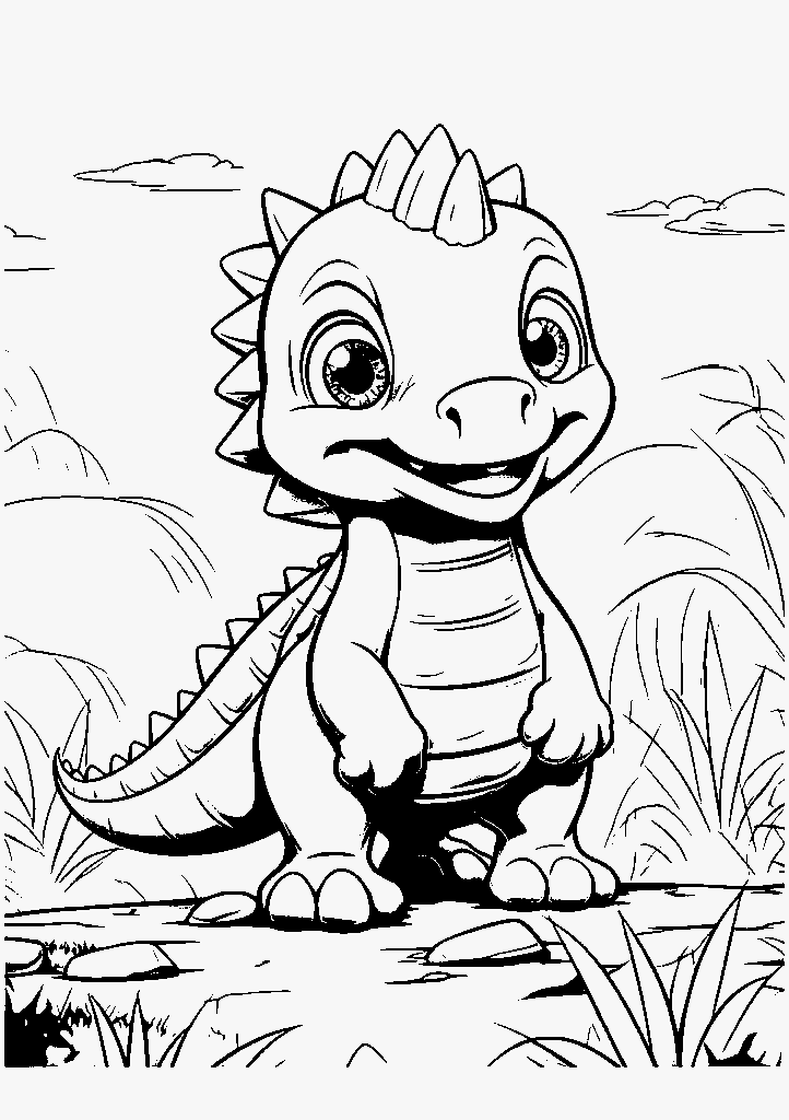 dinossauro para colorir