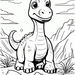 dinossauro para colorir