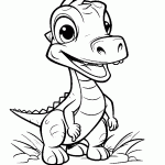 dinossauro para colorir