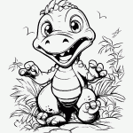 dinossauro para colorir