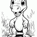 dinossauro para colorir
