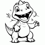 dinossauro para colorir