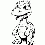 dinossauro para colorir