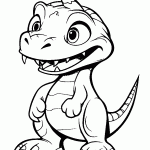 dinossauro para colorir