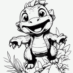 dinossauro para colorir
