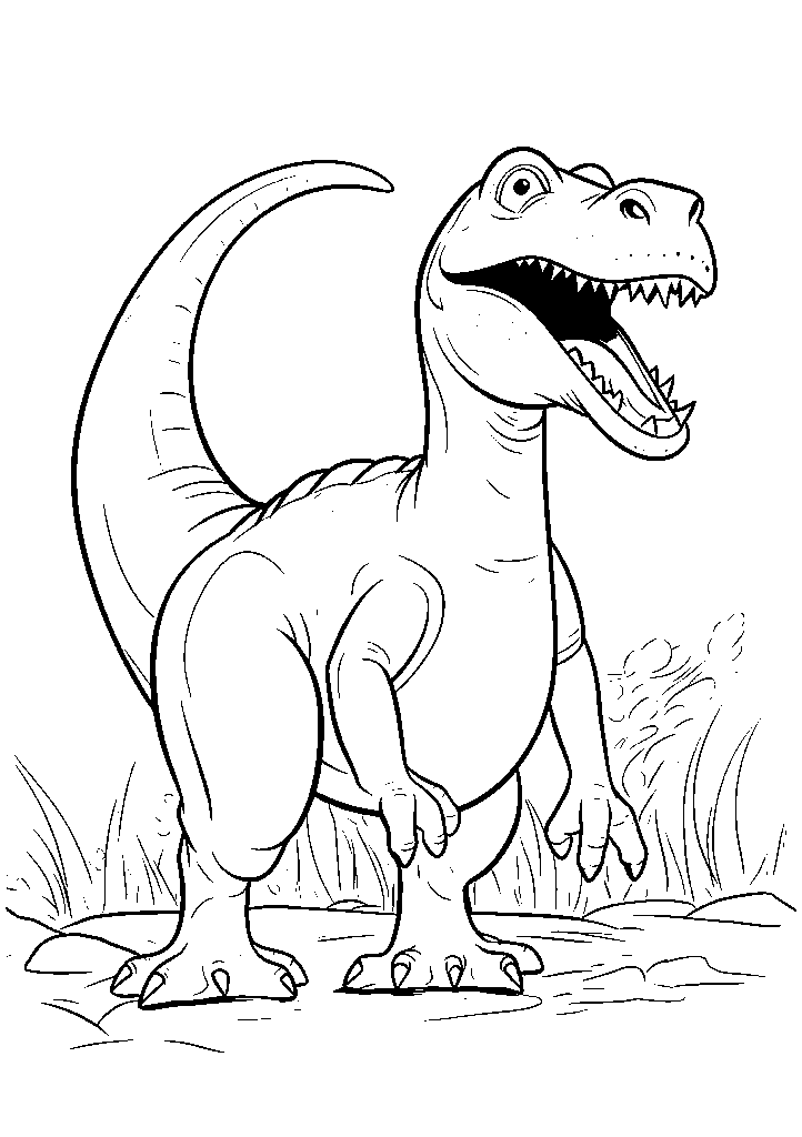 dinossauro para colorir