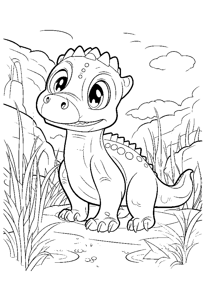 dinossauro para colorir