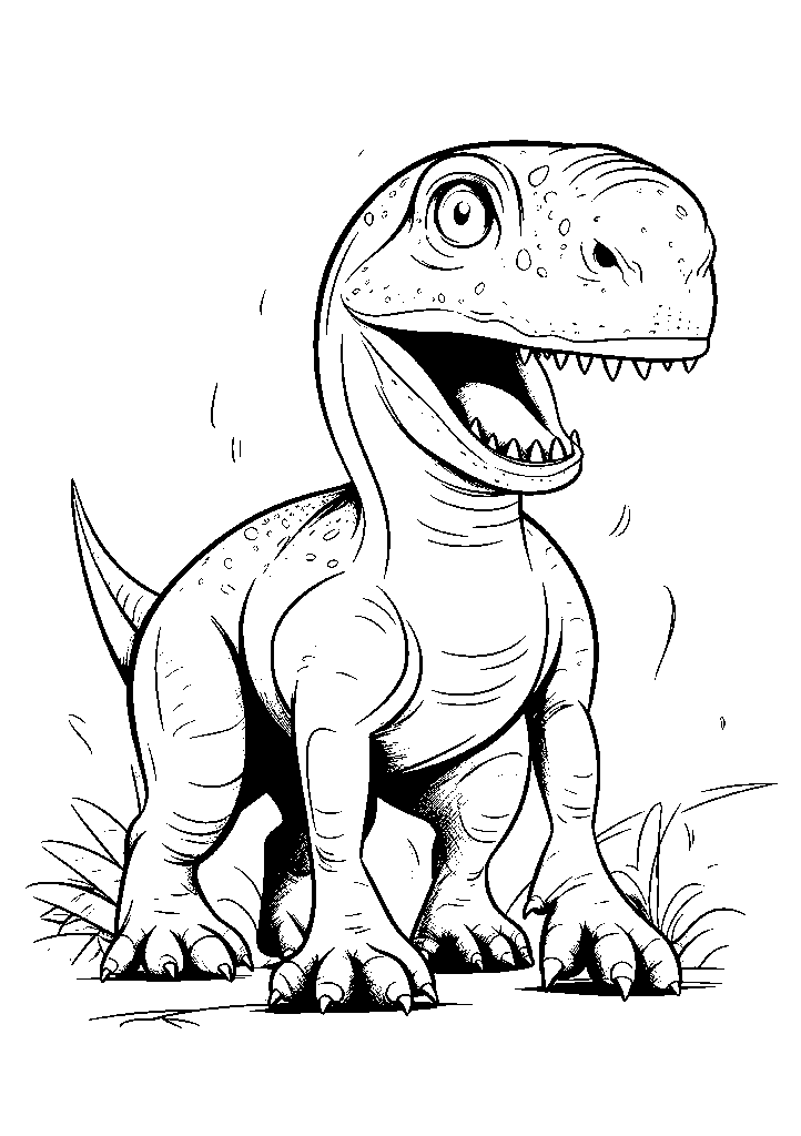 dinossauro para colorir