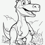 dinossauro para colorir