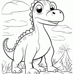 dinossauro para colorir