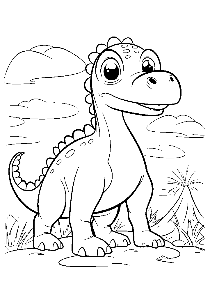 dinossauro para colorir