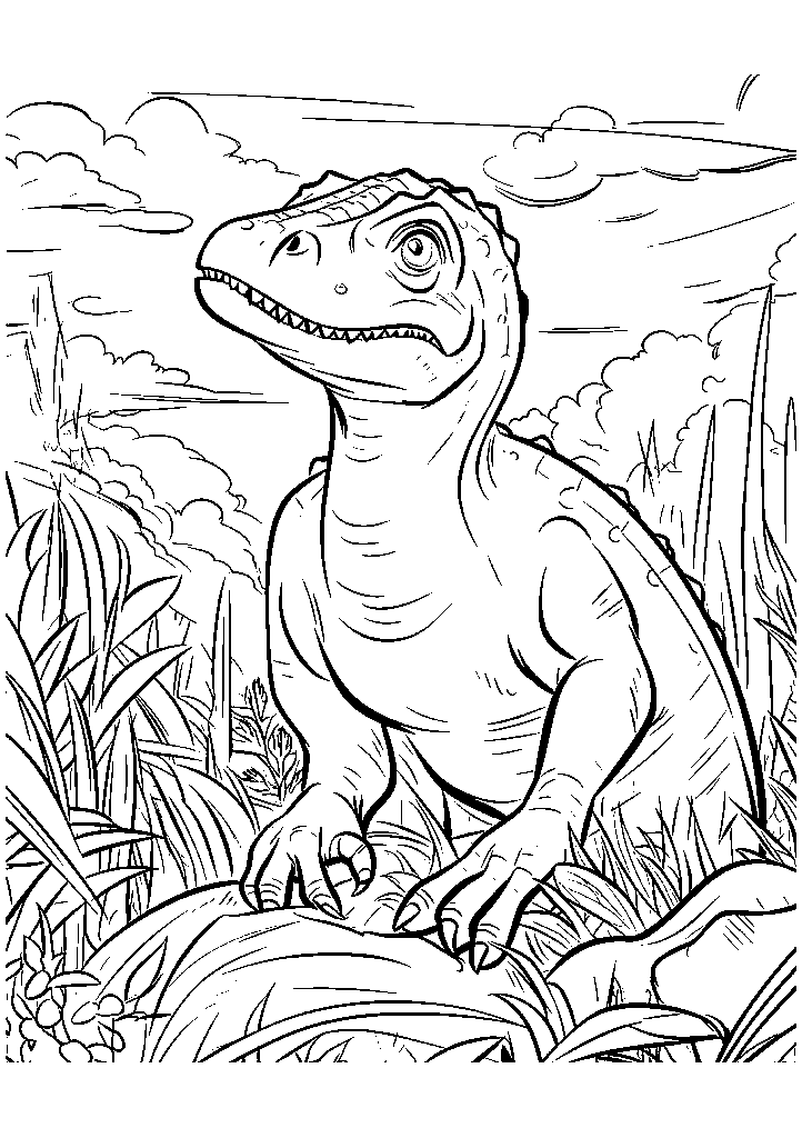 dinossauro para colorir