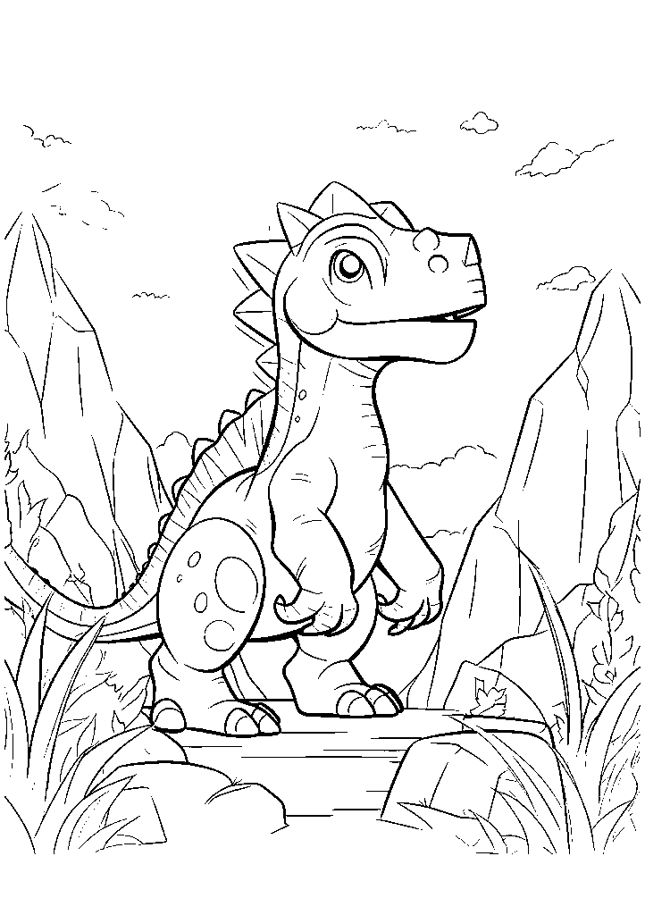 dinossauro para colorir