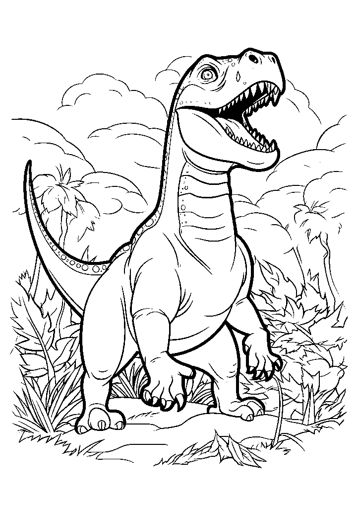 dinossauro para colorir