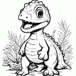 dinossauro para colorir