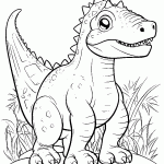 dinossauro para colorir