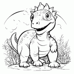 dinossauro para colorir