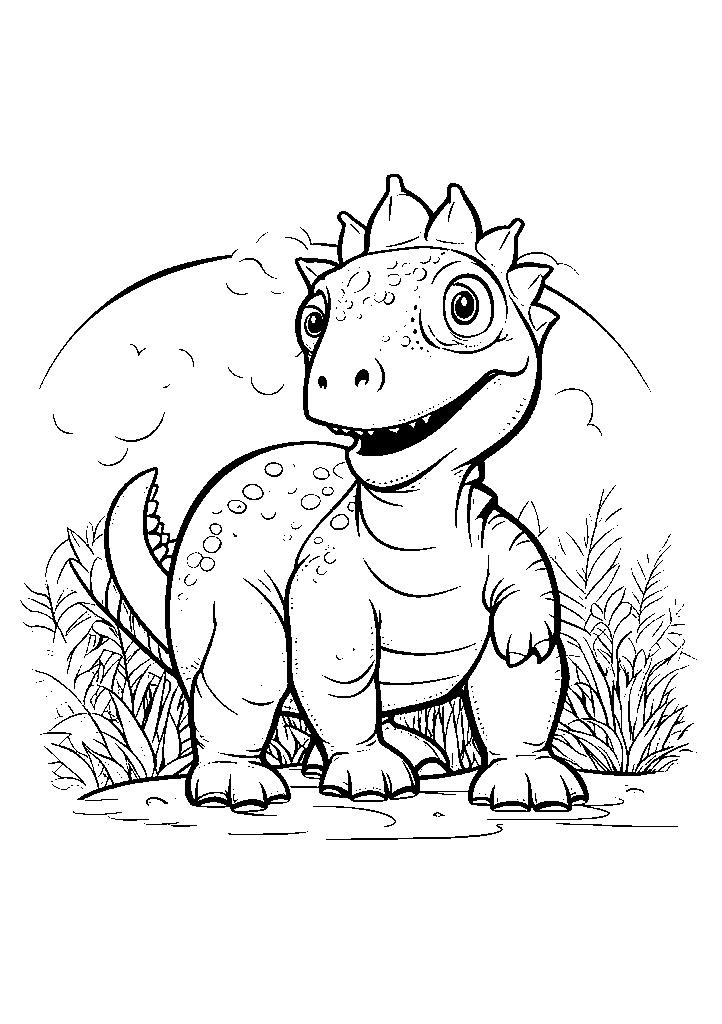dinossauro para colorir
