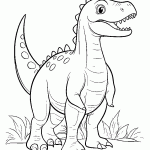 dinossauro para colorir