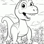 dinossauro para colorir