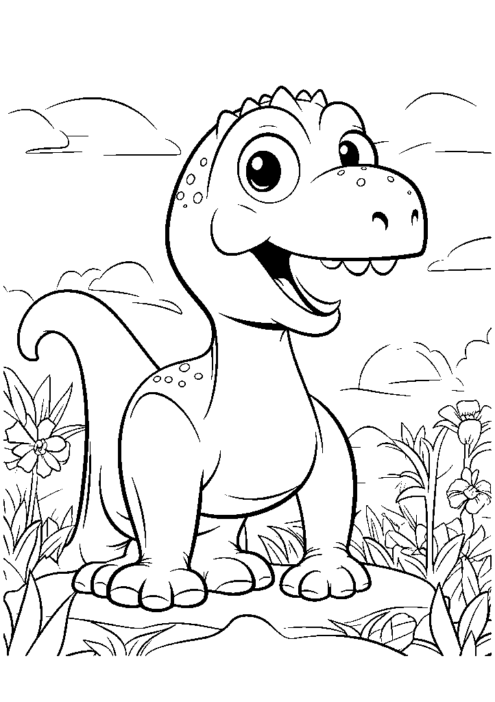 dinossauro para colorir