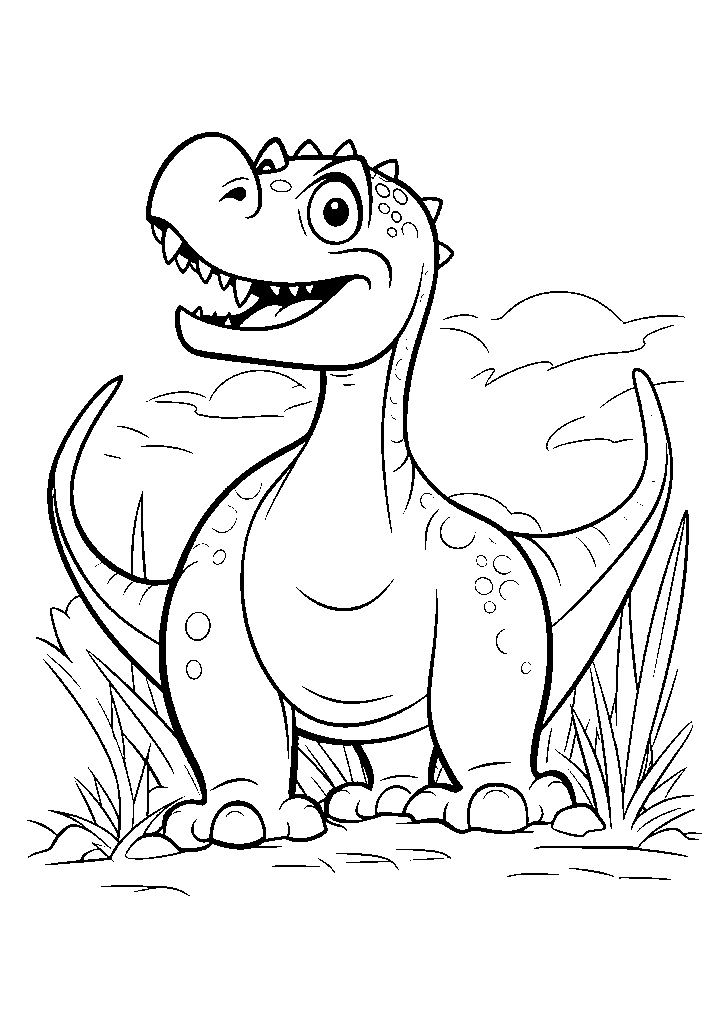 dinossauro para colorir