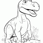 dinossauro para colorir