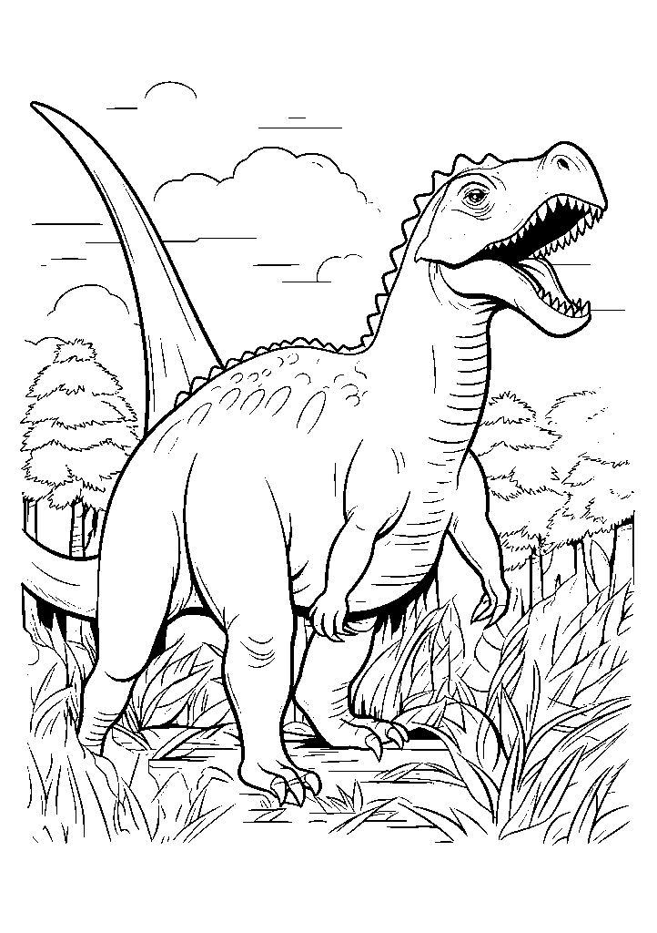dinossauro para colorir