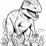 dinossauro para colorir