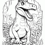 dinossauro para colorir