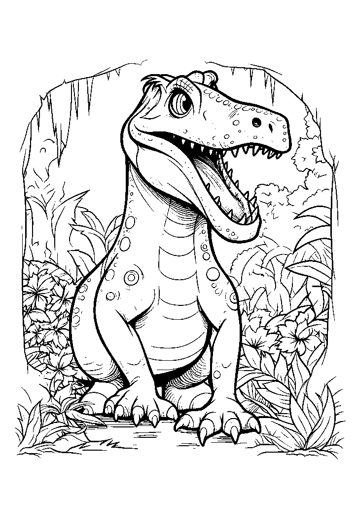dinossauro para colorir