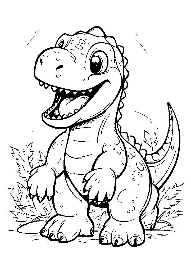 dinossauro para colorir