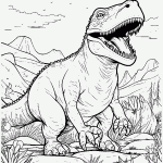 dinossauro para colorir