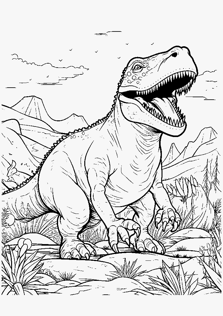 dinossauro para colorir
