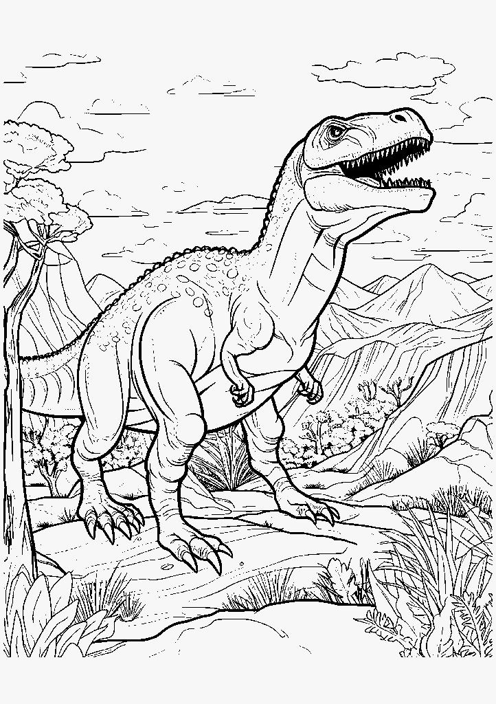 dinossauro para colorir