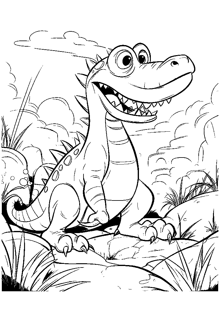 dinossauro para colorir