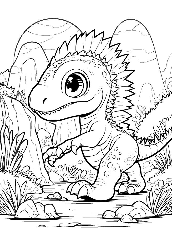 dinossauro para colorir