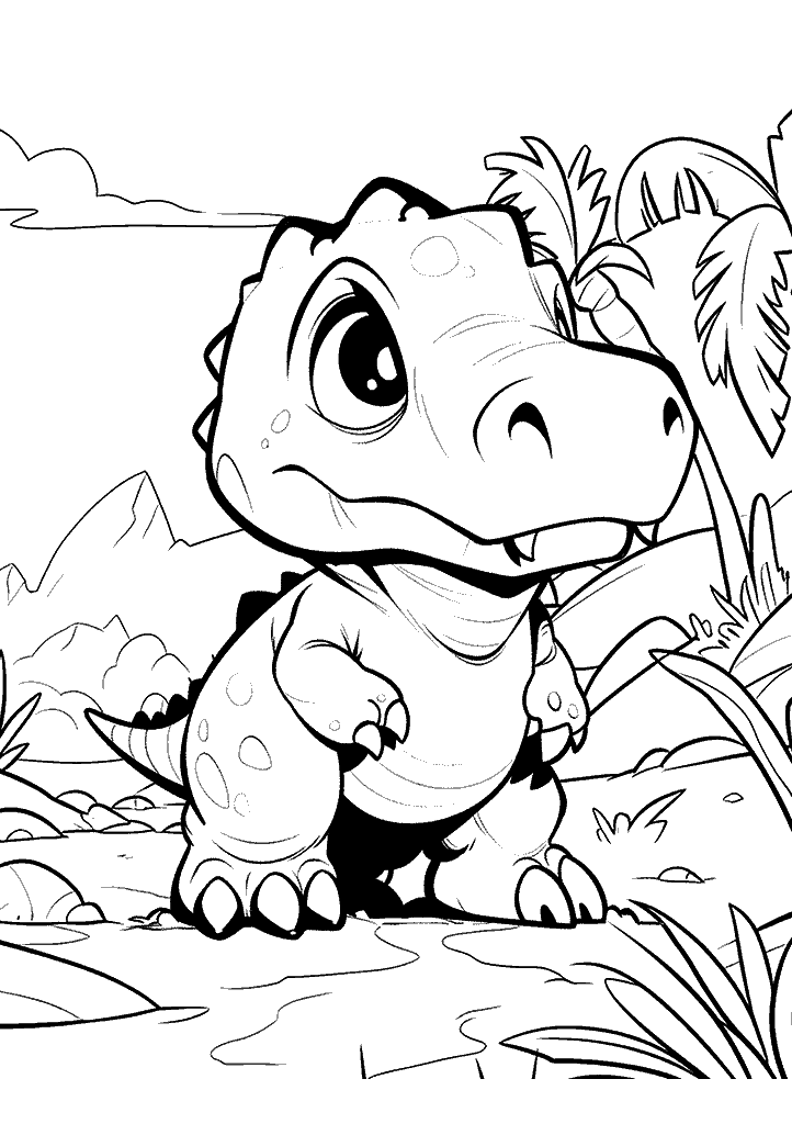 dinossauro para colorir