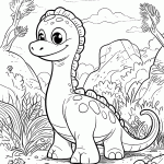 dinossauro para colorir