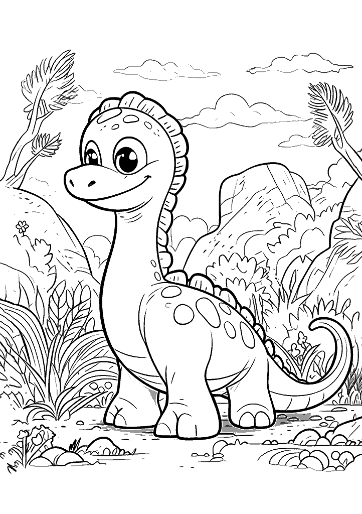 dinossauro para colorir