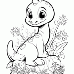 dinossauro para colorir