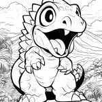 dinossauro para colorir