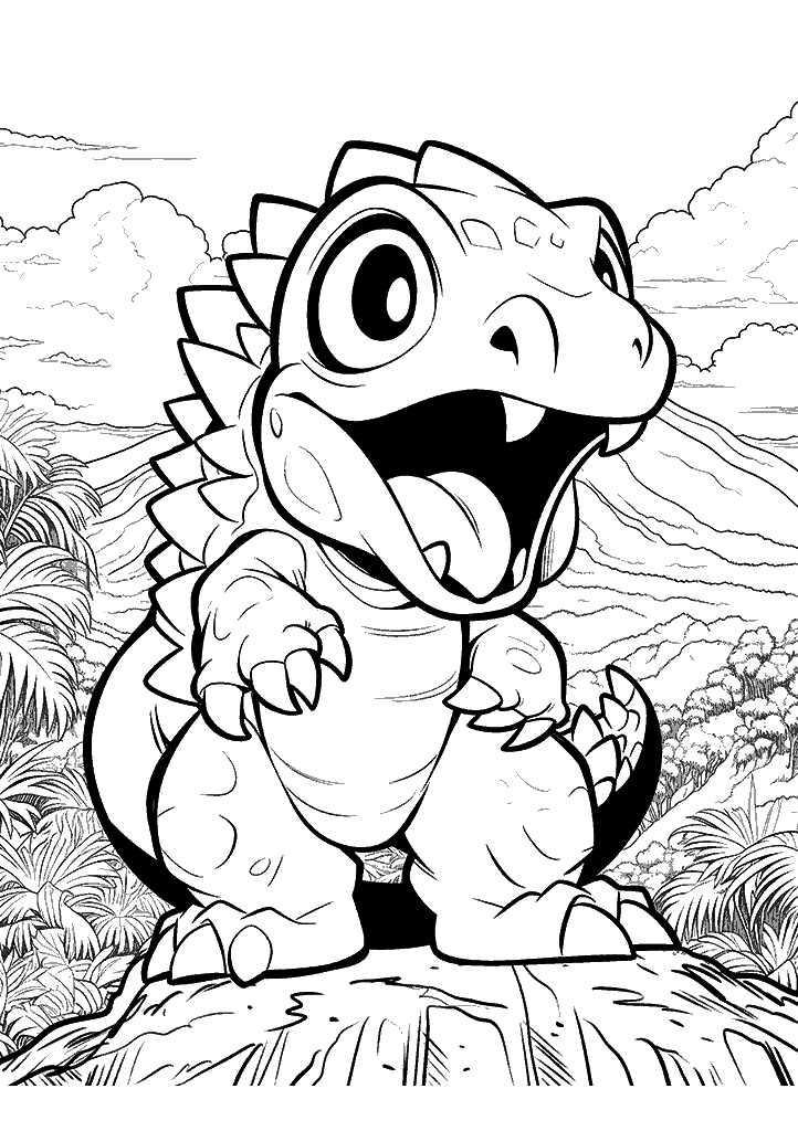 dinossauro para colorir